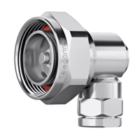 J01120A0113 - Кабельный угловой разъем, 7-16 штекер, 50 Ом, муфта / закрутка, G37 (2.7/7.25)