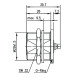 J01121A0134 - Разъем 7-16 кабельно-панельный, гнездо, пайка, 50 Ом, G10 (UT-141)