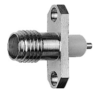 J01151A0631 - Роз'єм SMA панельний, гніздо, довжина ізолятора - 5,6 мм, вузький фланець-2 отвори кріплення