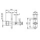 J01151A0721 - Разъём SMA панельный, гнездо, длина изолятора - 7 мм, узкий фланец-2 крепежных отверстия
