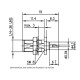 J01151A0891 - Разъём SMA панельный, гнездо, 50 Ом, покрытие - золото, посадка Z36