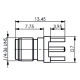 J01151A0938 - Разъём SMA панельный, гнездо, горизонтальная установка на плату, 50 Ом