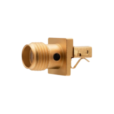 J01151A1411 - Разъём SMA, на край платы, гнездо, 50 Ом, толщина платы: 0.25-1.2 мм; до 18 ГГц