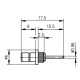 J01160A0449 - Разъём SMB панельный, штекер, пайка, 50 Ом, покрытие - никель, пресс-посадка