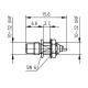 J01170A0001 - Разъём SMC панельный, штекер, крепление - резьба, пайка, 50 Ом, покрытие-золото