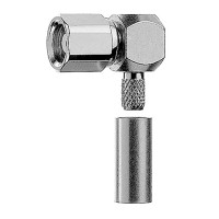 J01171A0181 - Роз'єм SMC кабельний кутовий, гніздо, обжим, ц.контакт - паяння, 50 Ом