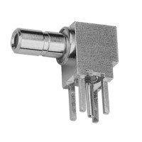 J01190A0041 - Роз'єм SSMB штекер, на друковану плату, прямий кут, 50 Ом,, покриття - золото