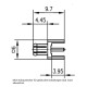 J01270A0291 - Разъем MCX, гнездо, панельный монтаж, покрытие - золото, посадка Z25