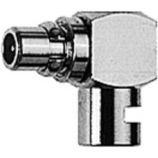 J01340A0021 - Разъем MMCX кабельный, угловой, штекер, пайка, 50 Ом, G11 (UТ- 85), монтаж С21