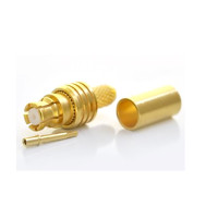 J01391A0131 - Кабельний роз'єм SMP · 50 Ом гніздо, обтиск, K01252D, латунь / покриття-золото