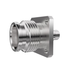 J01461A0005 - Панельный разъём 2.2-5 · 50 Ом гнездо, пайка, крепление- фланец 17.4 мм, IP68