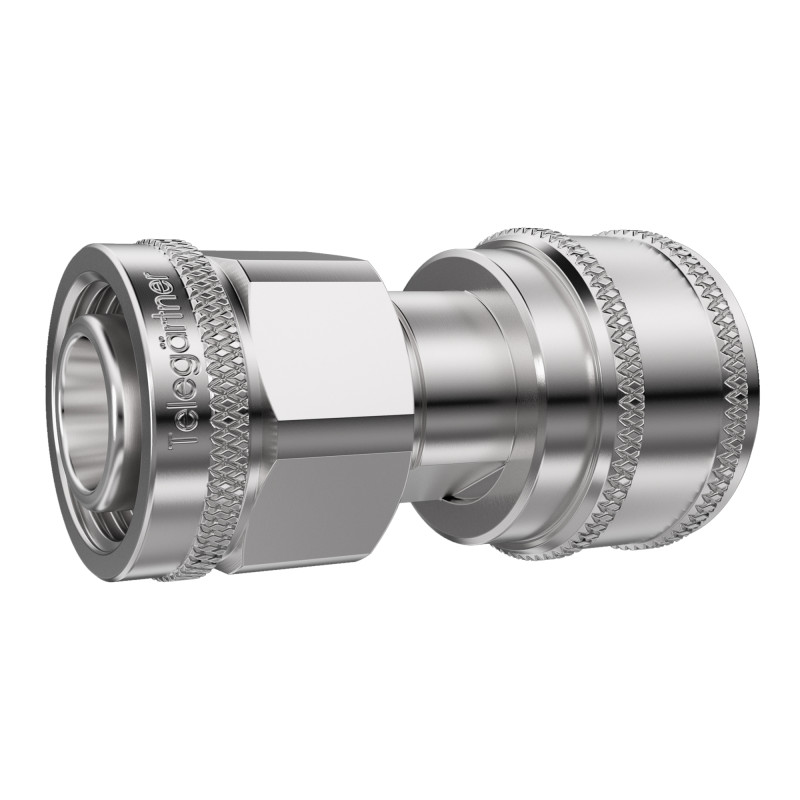 J01462A0003 - Адаптер 2.2-5, штекер - штекер, фиксация: резьбовая ключом / быстросъемная Push-Pull