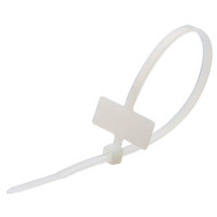 KCM 2,5х100-100шт - Стяжки нейлоновые 2,5х100 с марк. плоскостью (упак. 100 шт.)