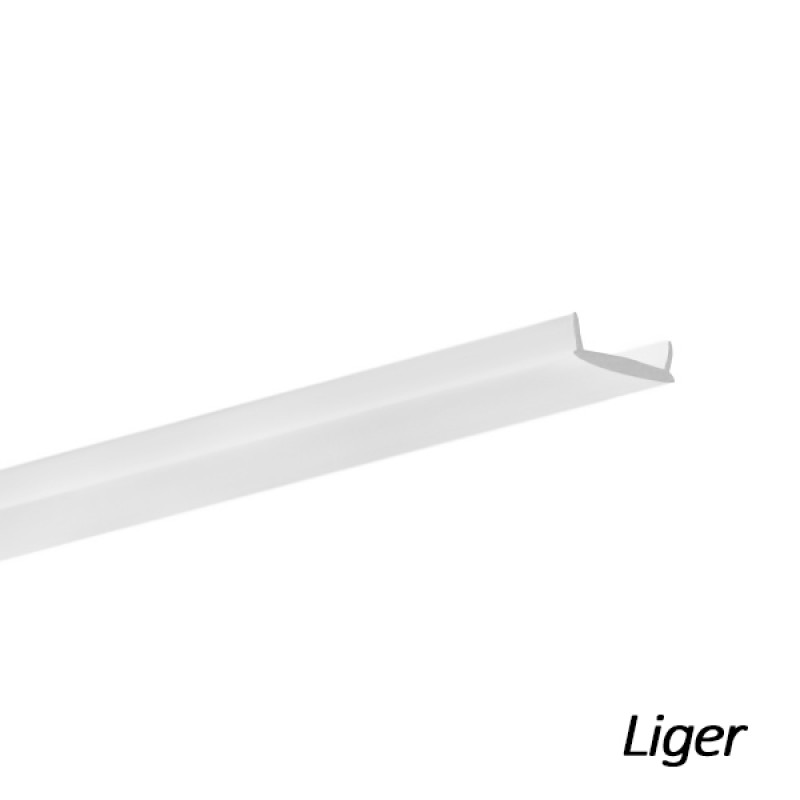 KUBIK-45 - LED-профиль (Рассеиватель LIGER молочный)