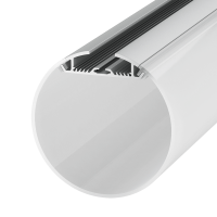 LT60 - LED профіль круглий, навісний, комплект (EC-LT60CSS)