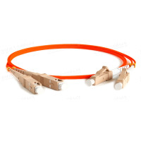 1T-FM1-2x62.5/125-LC>SC-001BK Кабель комутаційний, оптичний, LC штекер > SC штекер, багатомодове волокно, дуплекс
