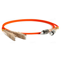 1T-FM2-2x50/125-ST>SC-010 Кабель коммутационный, оптический, ST штекер > SC штекер, многомодовое волокно, дуплекс