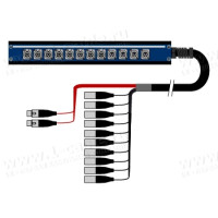 1T-PB1UPW10/2XB-50 - 12-кан.(10-IN/2-OUT) студійна мультикорна система Panel Box (10xXLR3 гніздо, 2x XLR3 штекер)
