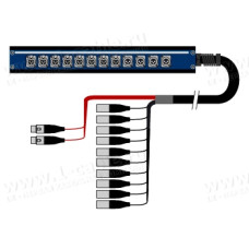 1T-PB1UPW10/2XB-50 - 12-кан.(10-IN/2-OUT) студийная мультикорная система Panel Box (10x XLR3 гнездо, 2x XLR3 штекер)