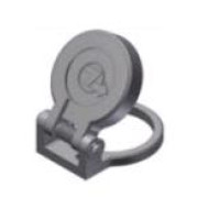 BRR.1S.200.PZSG - Кришка для фіксованих роз'ємів серій B і S Lemo, розмір 1S-1B