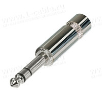 NYS228BG - Jack Phono 6.3 мм штекер стерео на кабель, подовжений литий корпус, контакти-покриття золото