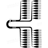 1T-PW12/4XX-05 16-кан.(12-IN/4-OUT) студійний балансний аудіомультикорний кабель