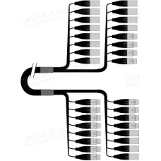 1T-PW12/4XX-05 16-кан.(12-IN/4-OUT) студийный балансный аудиомультикорный кабель