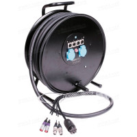 H3W33EX030 - Комбінована кабельна система на котушці (2x RJ-45 гніздо, 2x XLR3 штекер