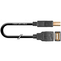 1T-USB204-BAF-00.5 Кабель USB 2.0 для передачі даних, серії Basic, штекер (тип B) - гніздо (тип A)