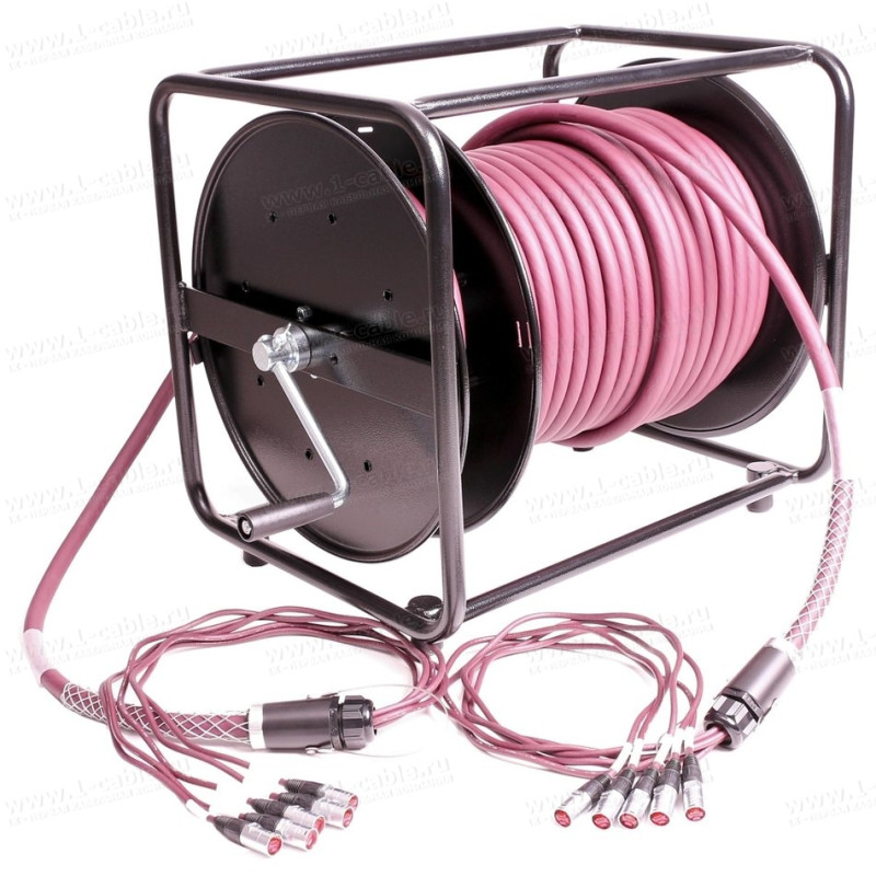 RC-EEW075V - Кабельна система на котушці, на зовнішньому тримачі 5x Ethernet 5E RJ-45 штекер