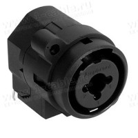 ACJC5SL BULK - Комбінований панельний роз'єм XLR3 + Phono Jack 1/4" моно, без нормалізації