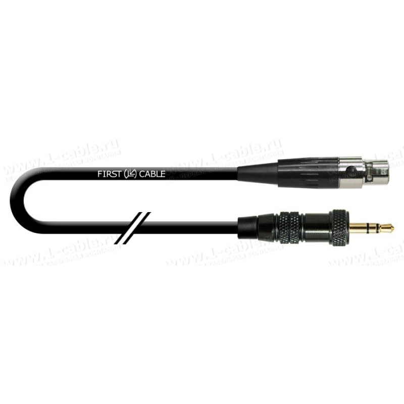 1T-AMG80-00.5NA - Кабель мікрофонний, серія COMPACT, mini XLR4 гніздо > mini Jack 3.5 стерео штекер