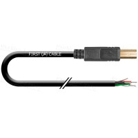 1T-USB202-BP-04 Кабель передачі даних USB 2.0, тип B, штекер > Pigtail / без роз'єму, діаметр - 4.2 мм