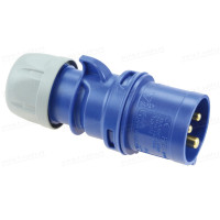 014-6 - Кабельний роз'єм СЕЕ штекер SHARK, кабельне введення, IP44, 3P+E | 16 А /400 В