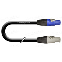 1T-MP7N-01 Кабель силовий у гумовій ізоляції H07RN-F 3x1.5 мм2, еластичний, Powercon А-тип, IN > Powercon В-тип