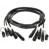 CP64EE1Y080 Кабель 4-кан. Ethernet мобильного применения, кат.6A, S/FTP, повышенная надежность, 4х XLR-RJ45 штекер