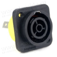 HPT-3-FD - Панельний силовий роз'єм, power-out, гніздо, D-посадка, можливість "гарячого" підключення