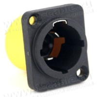 HPT-3-MD - Панельный силовой разъем, power-in, штекер, D-посадка, возможность "горячего" подключения