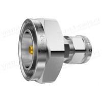 J01122A0031 - Кабельный переходной адаптер 50 Ом · 7-16 штекер > 2.2-5 штекер, латунь /покрытие белая бронза