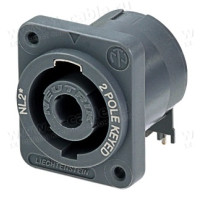 NL2MD-H - Панельний роз'єм speakON для горизонтального встановлення в друковану плату, PCB mount