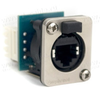 RJXS8FD5110 - Панельний роз'єм RJ-45 гніздо XLRnet, D-посадка, IP54, кат.5е, затискач 110 IDC