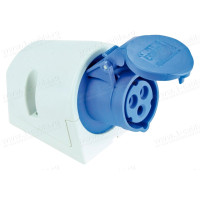 124-6 - Розетка наружного монтажа 32A 400V 4P IP44, PC Electric (Австрия)