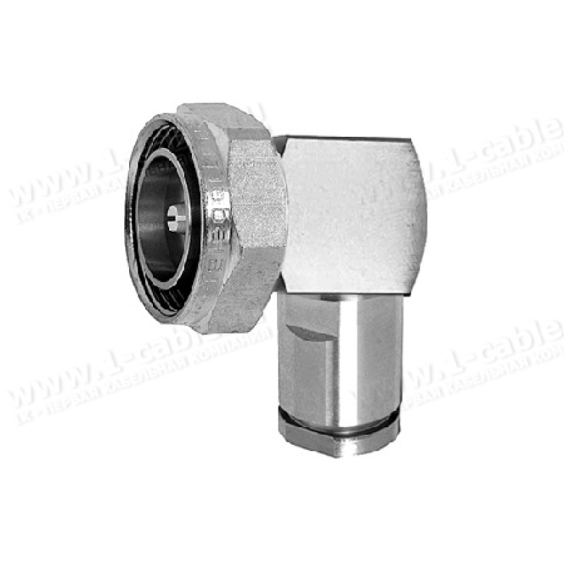 J01120A0112 - Кабельний кутовий роз'єм 7-16 · 50 Ом штекер, муфта/закрутка, IP67