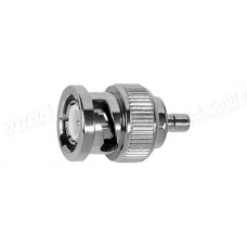 J01008G0038 Кабельный переходной адаптер 50 Ом · BNC штекер > SMB штекер, латунь /покрытие никель