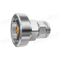 J01122A0018 - Кабельный переходной адаптер 50 Ом · 7-16 гнездо > 2.2-5 штекер, латунь /покрытие белая бронза