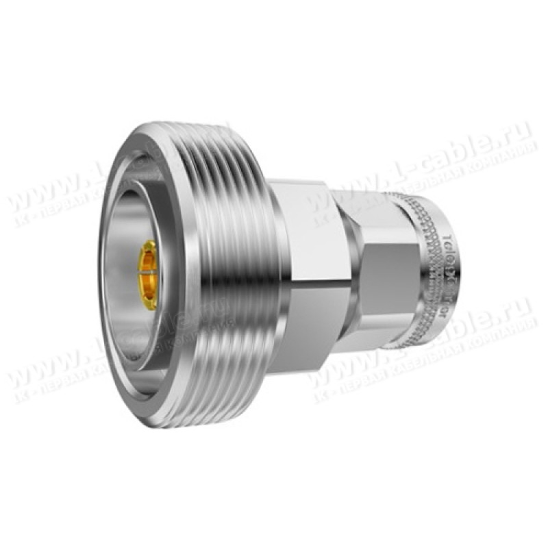 J01122A0018 - Кабельный переходной адаптер 50 Ом · 7-16 гнездо > 2.2-5 штекер, латунь /покрытие белая бронза