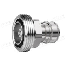 J01122A0021 - Кабельный переходной адаптер 50 Ом · 7-16 гнездо > 2.2-5 штекер, латунь /покрытие белая бронза