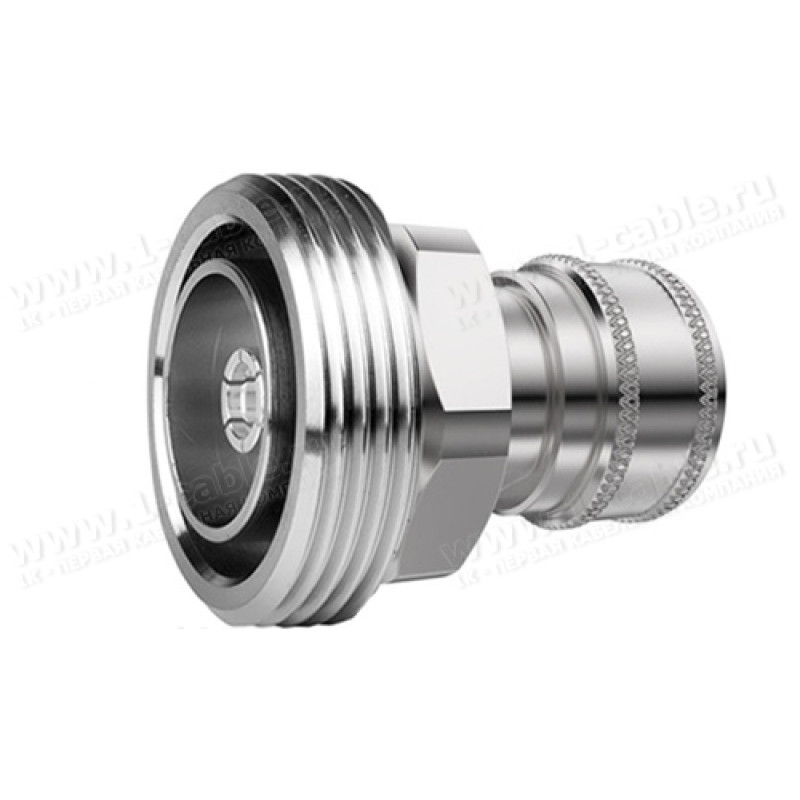 J01122A0021 - Кабельный переходной адаптер 50 Ом · 7-16 гнездо > 2.2-5 штекер, латунь /покрытие белая бронза