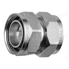 J01123B0000 - Кабельный переходной адаптер 7-16 · 50 Ом штекер > штекер, IP67, латунь /покрытие никель