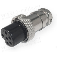 DS1110-LF05 - Роз'єм DS1110, кабельний, гніздо, різьбове з'єднання, контактів-5